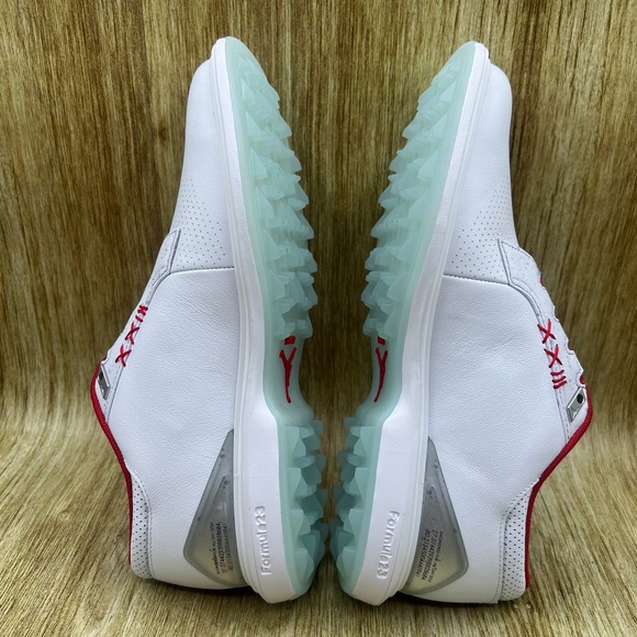 Nike Air Jordan ADG 5 Men's Size 9.5 White Fire Red Golf Shoes Spikeless NEW - Picture 7 of 10